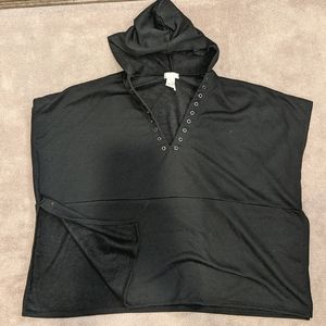Free people oversized hooded poncho